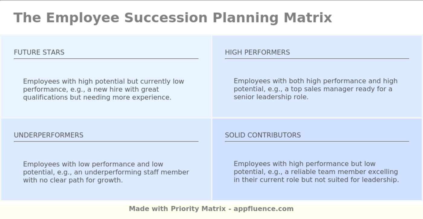 Employee Succession Planning Matrix Free Download