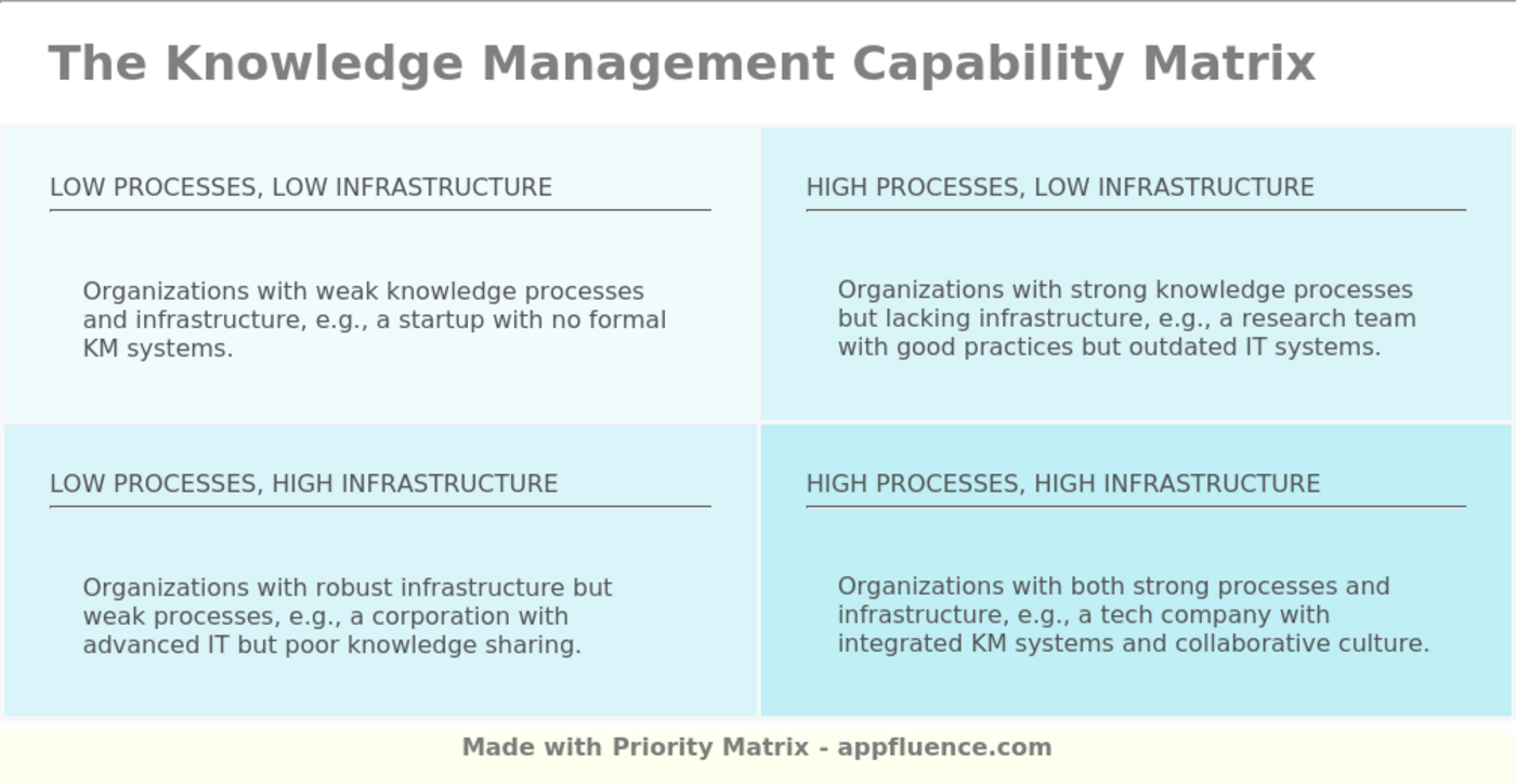 Knowledge Management Capability Matrix [free Download]