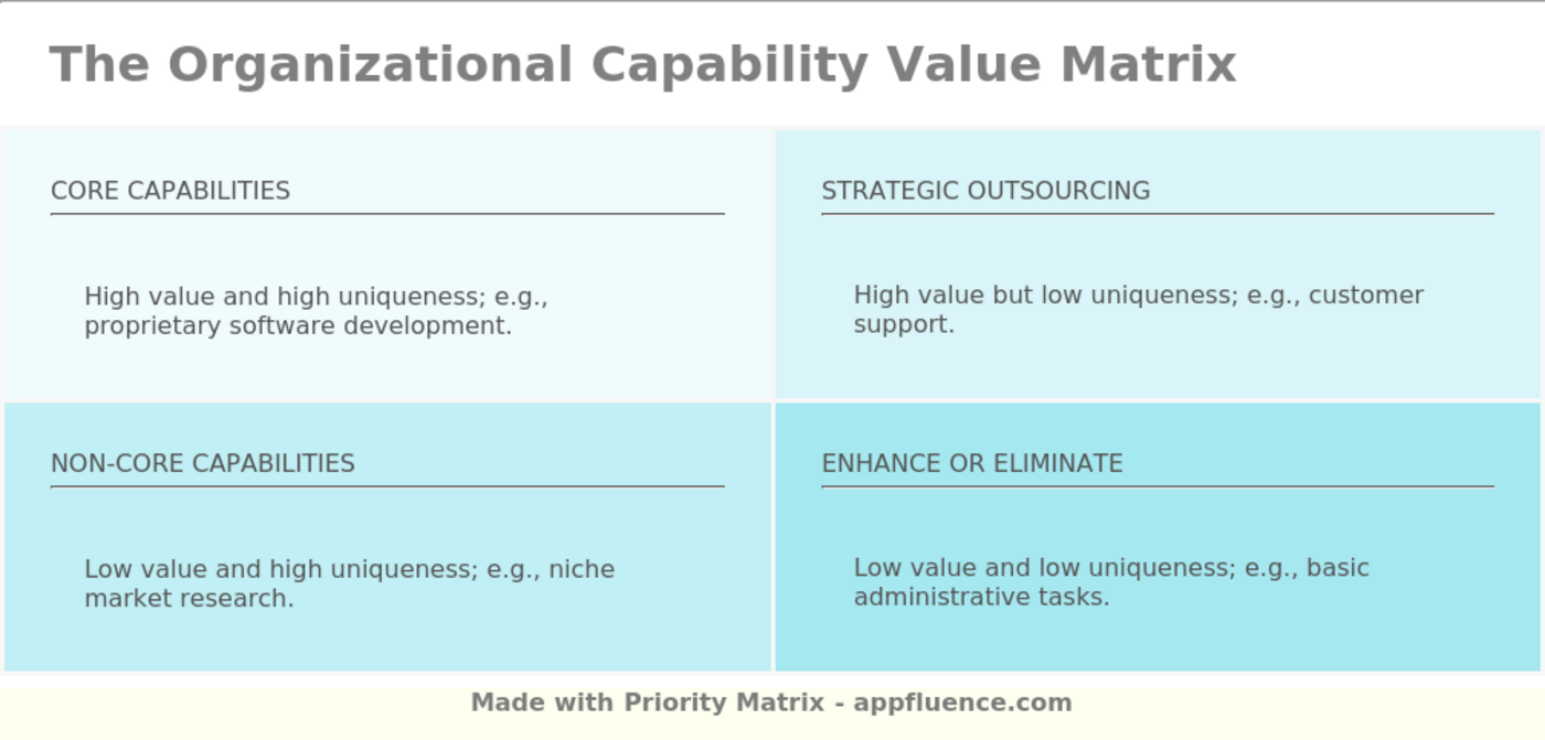 Organizational Capability Value Matrix [Free download]