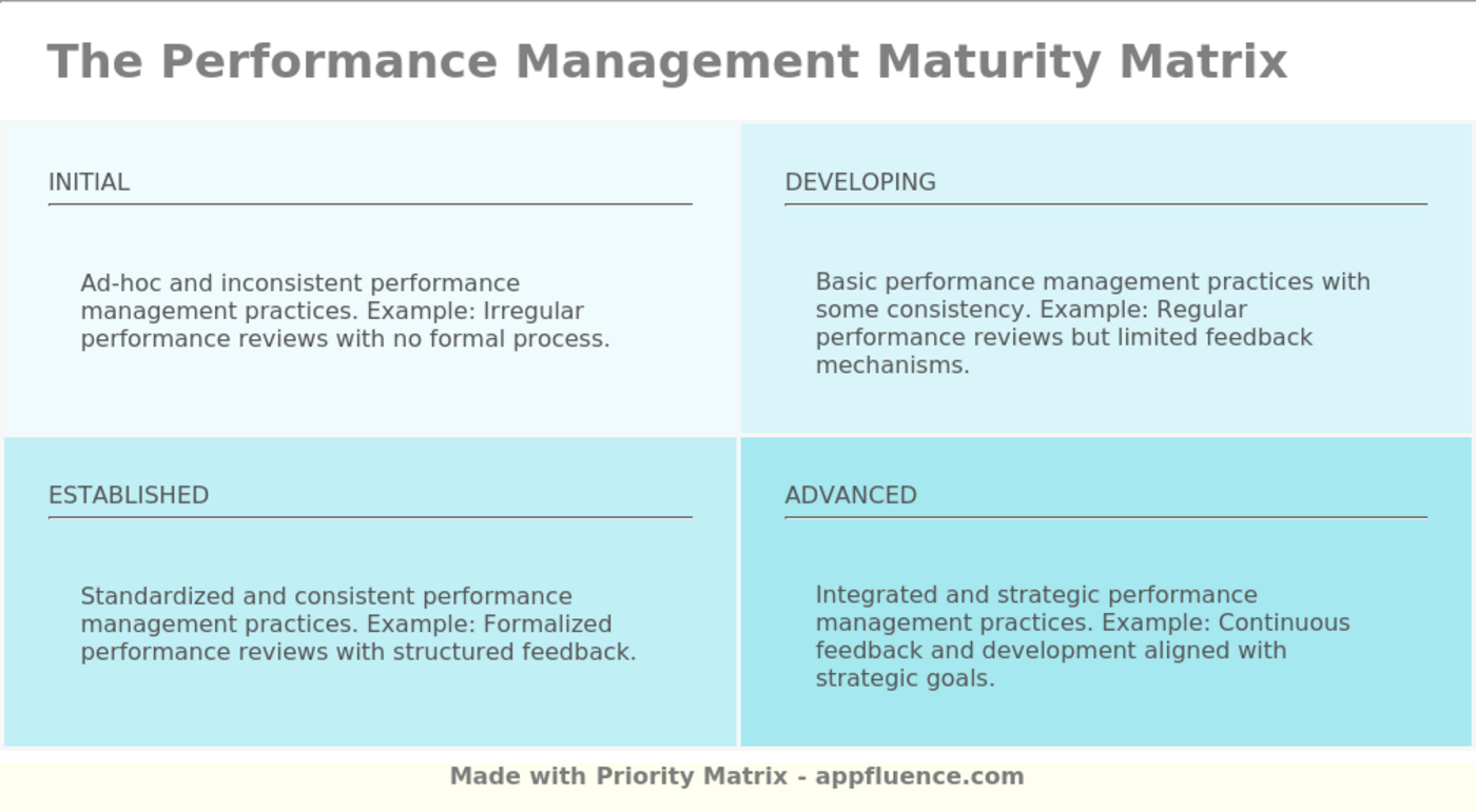 Performance Management Maturity Matrix [Free download]