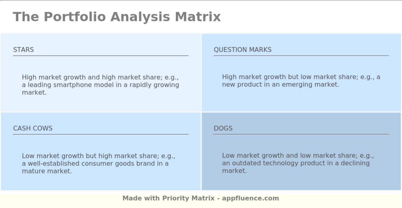 Portfolio Analysis Matrix [Free download]