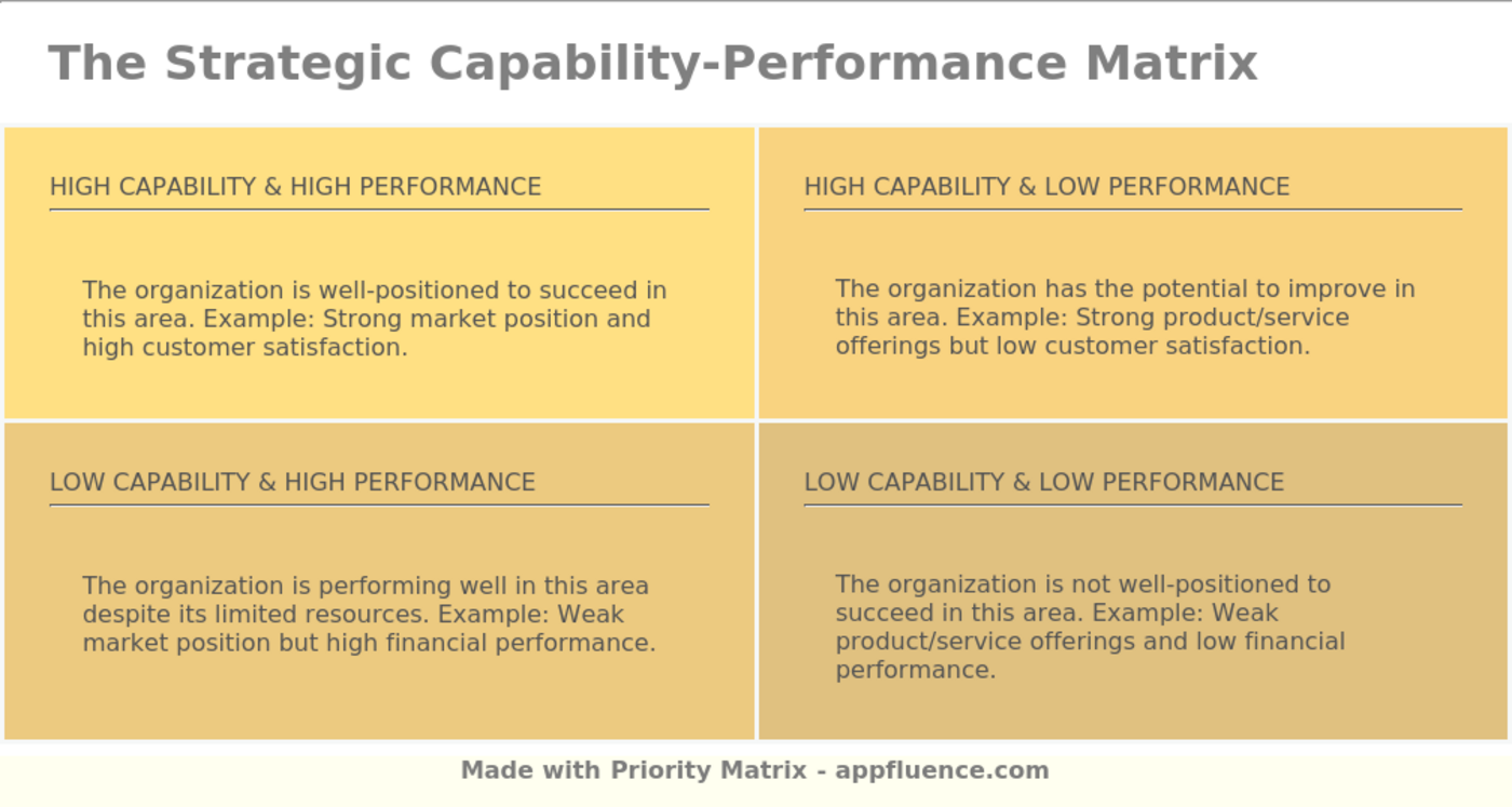 Strategic Capability-Performance Matrix [Free download]