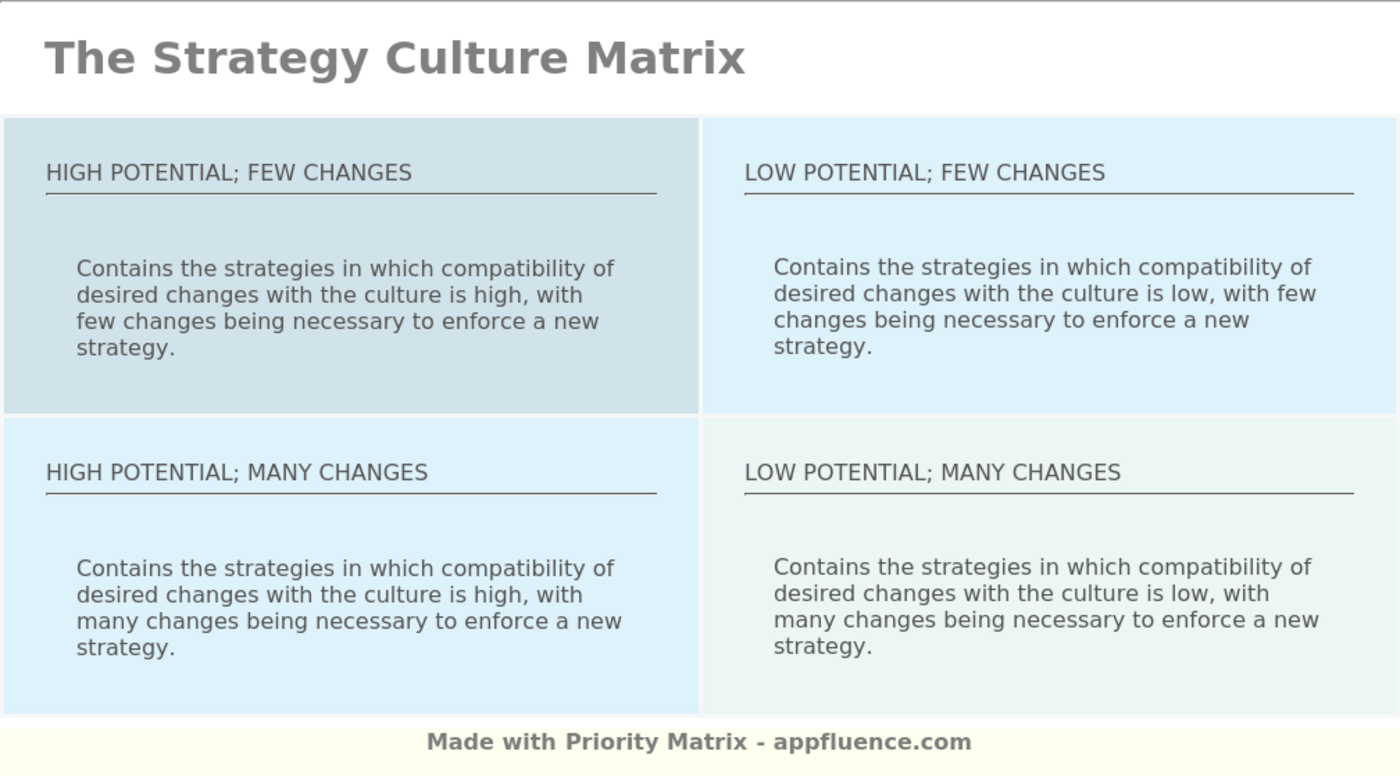 Strategy Culture Matrix